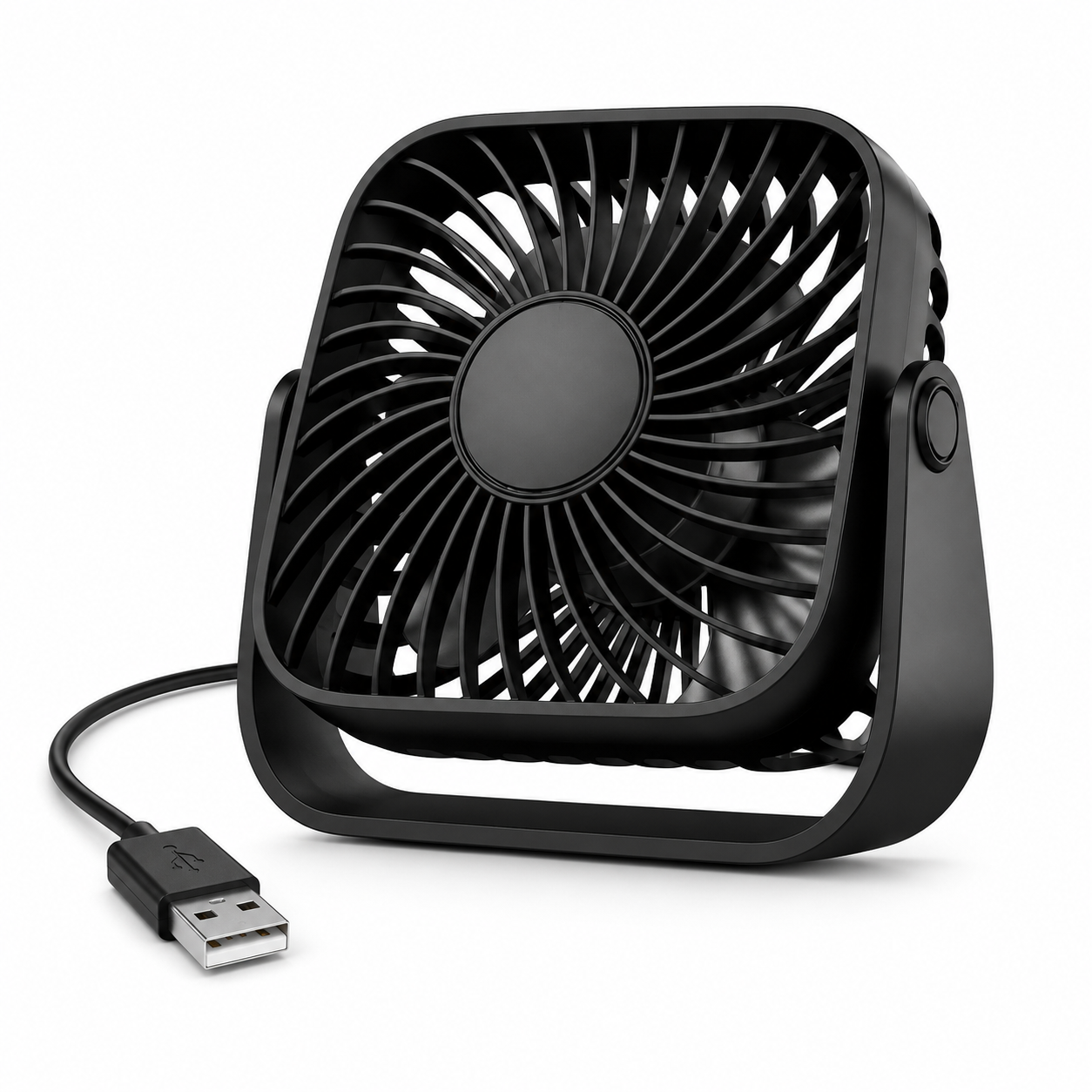Mini Ventilateur de Bureau USB 360° – 3 Vitesses | Canicule