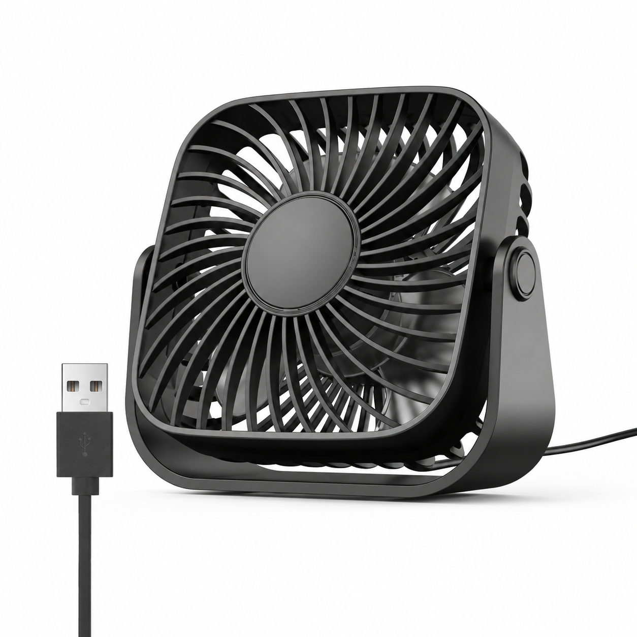 Mini Ventilateur de Bureau USB 360° – 3 Vitesses | Canicule